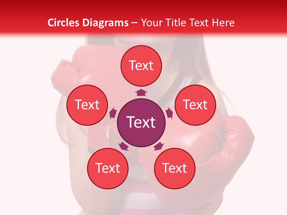 Throwing Confident Power PowerPoint Template