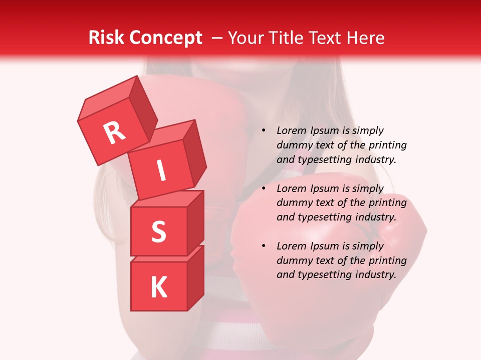 Throwing Confident Power PowerPoint Template