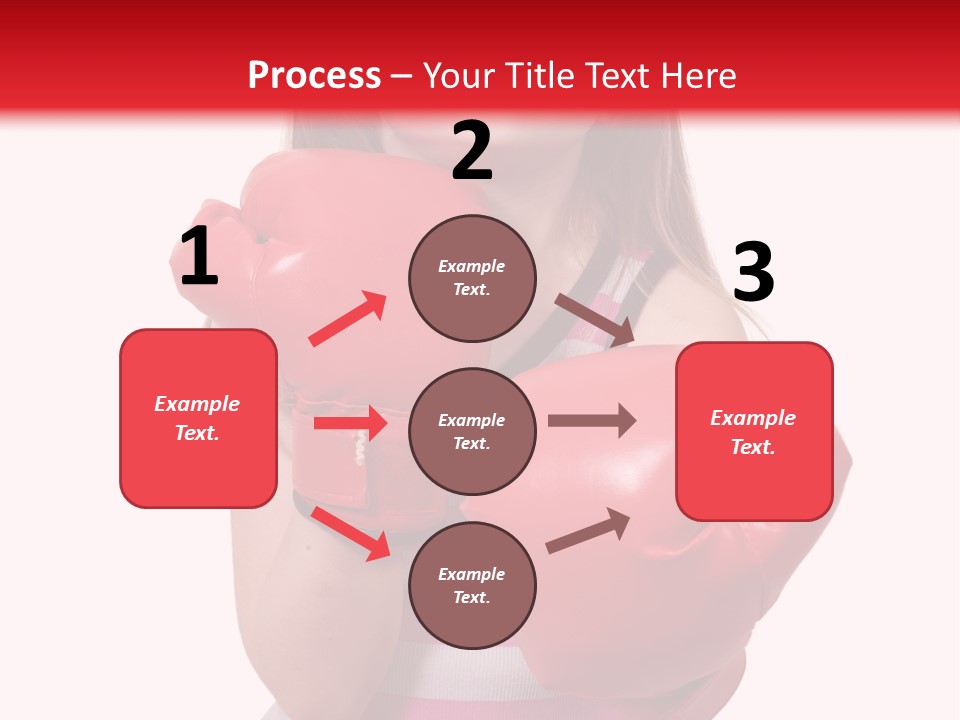 Throwing Confident Power PowerPoint Template