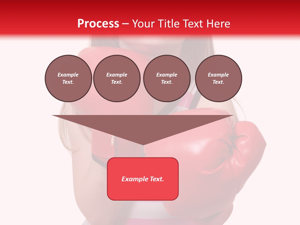 Throwing Confident Power PowerPoint Template