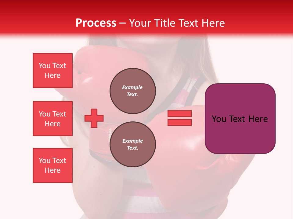 Throwing Confident Power PowerPoint Template
