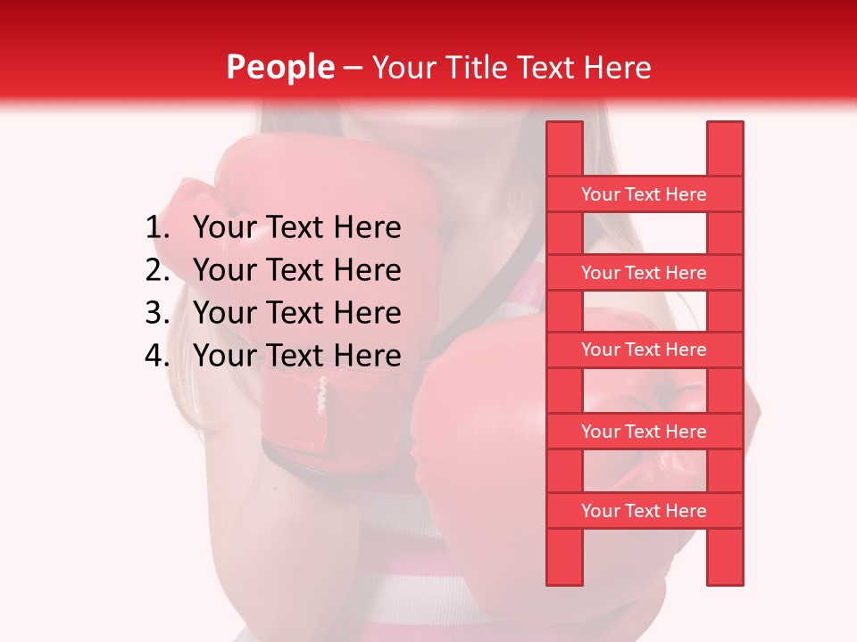 Throwing Confident Power PowerPoint Template