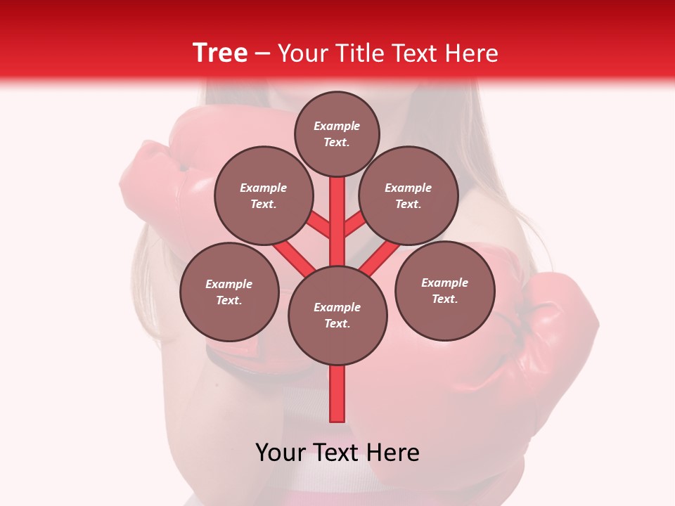 Throwing Confident Power PowerPoint Template