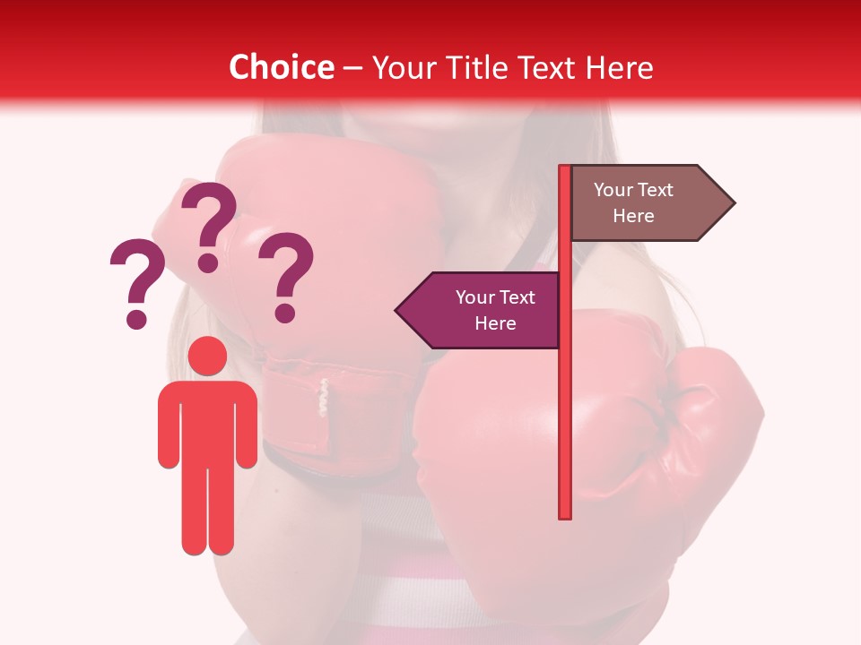 Throwing Confident Power PowerPoint Template