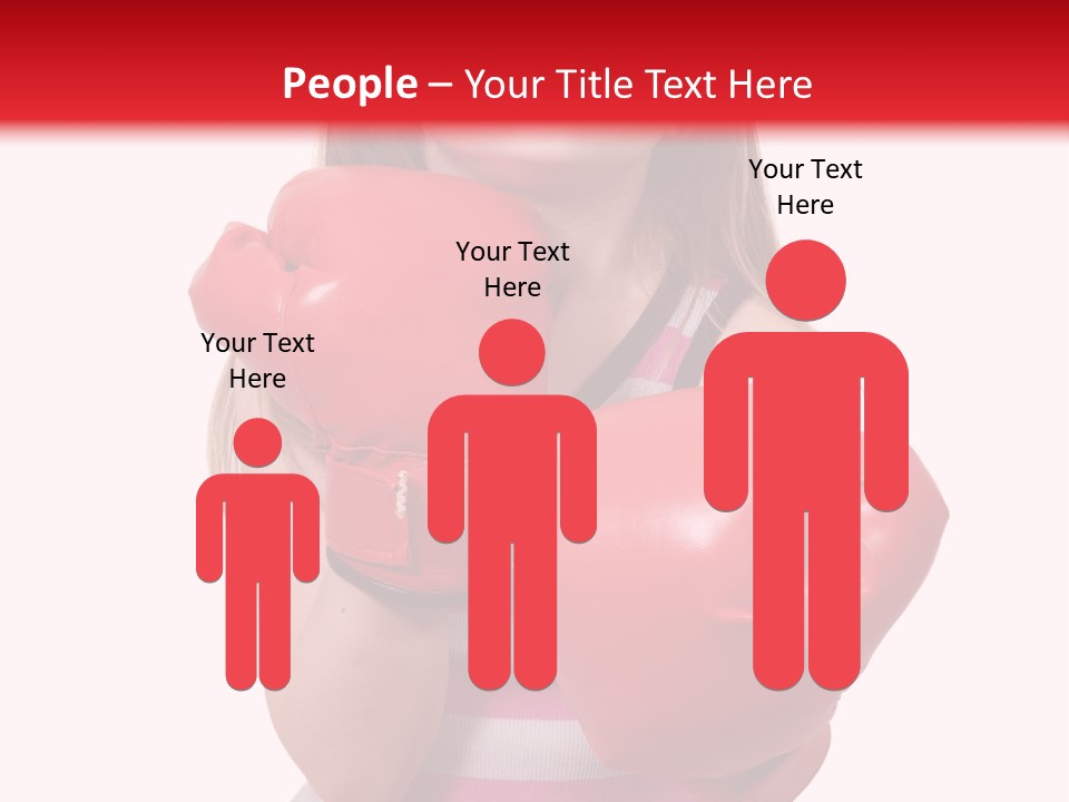 Throwing Confident Power PowerPoint Template