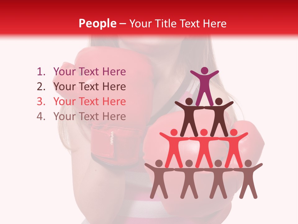 Throwing Confident Power PowerPoint Template