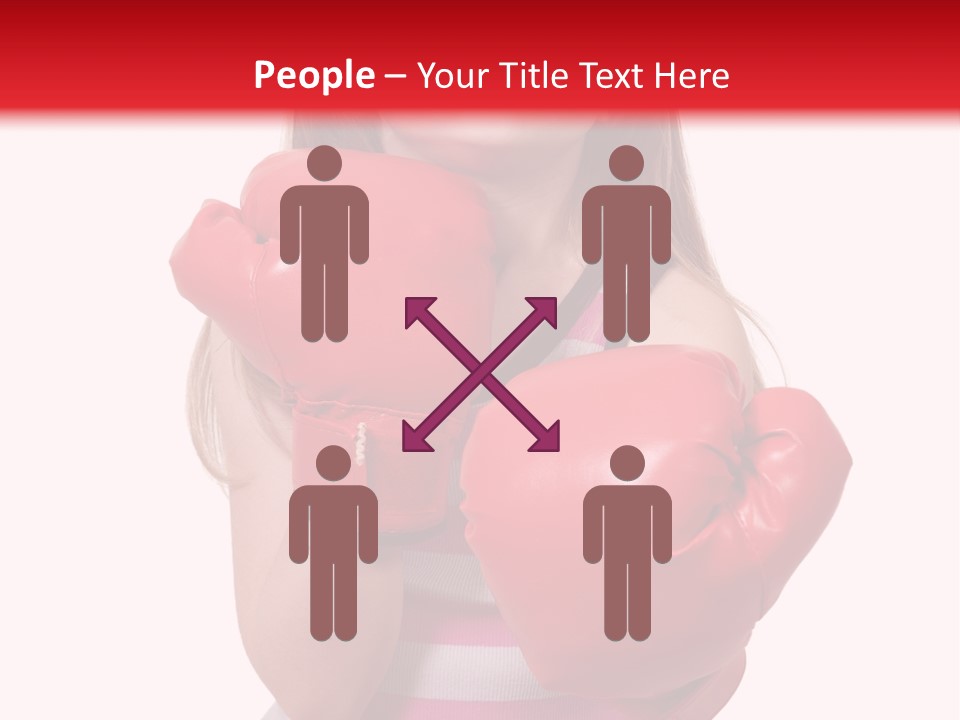 Throwing Confident Power PowerPoint Template