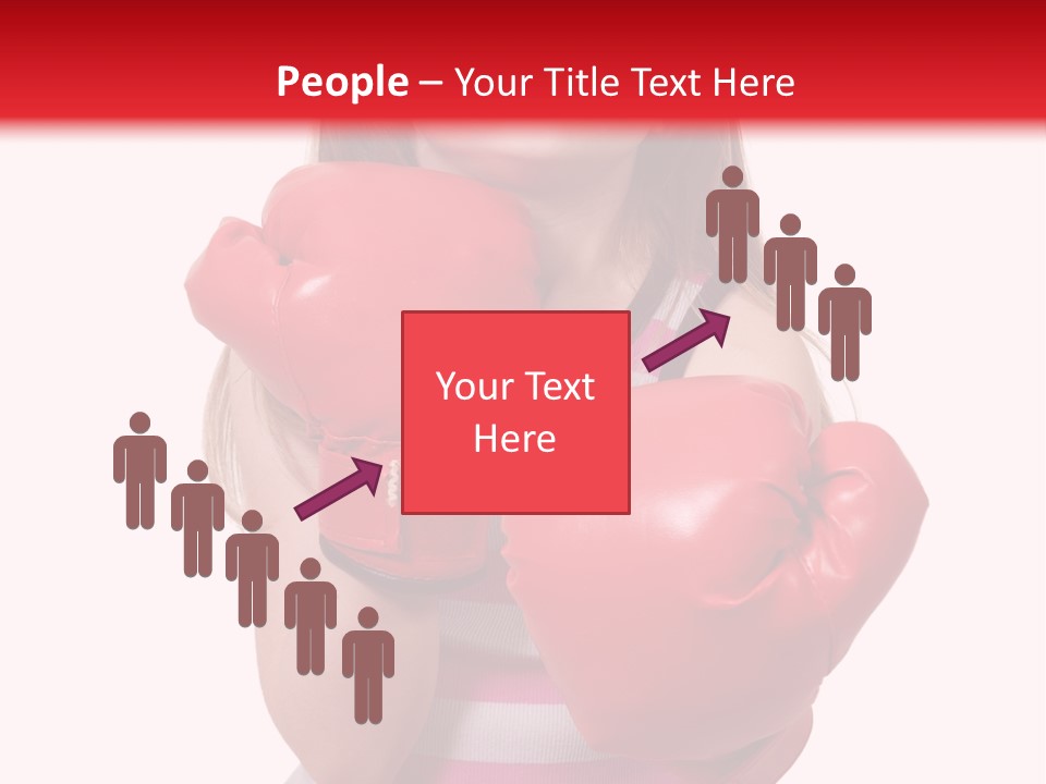 Throwing Confident Power PowerPoint Template