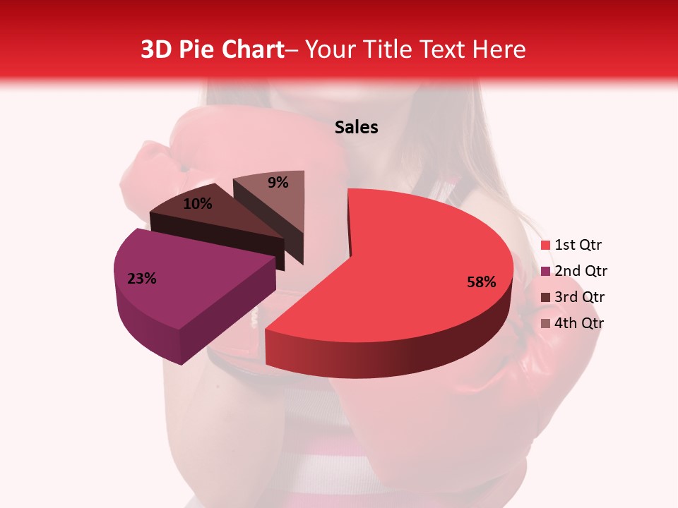 Throwing Confident Power PowerPoint Template
