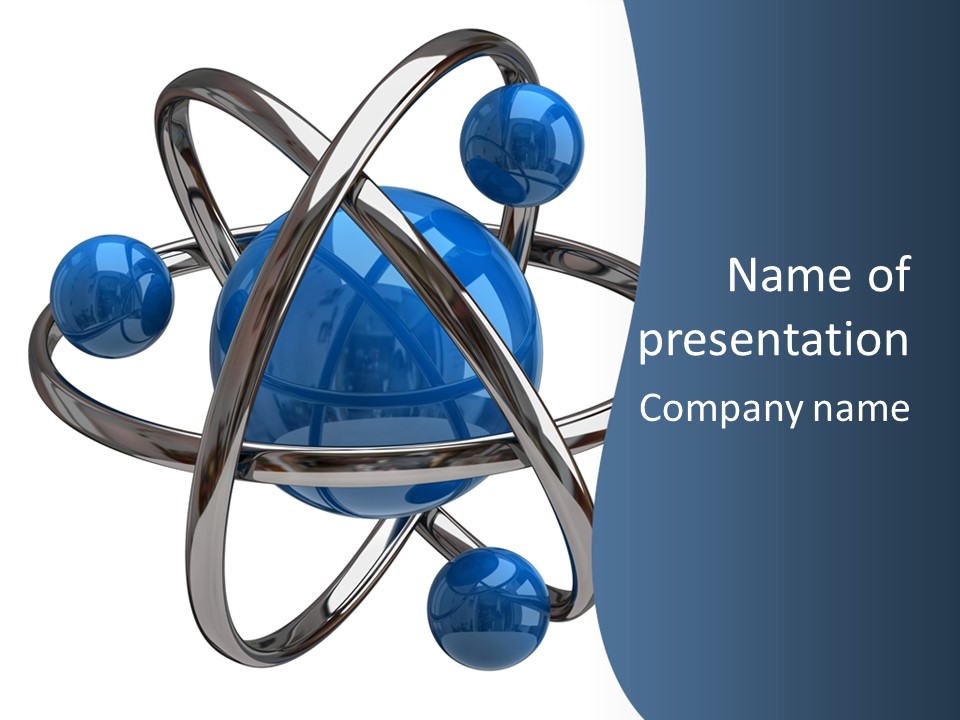 Chemical Atom Atomic PowerPoint Template