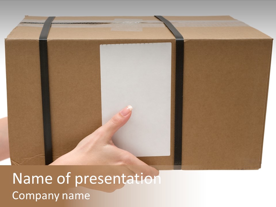 Delivering White Content PowerPoint Template
