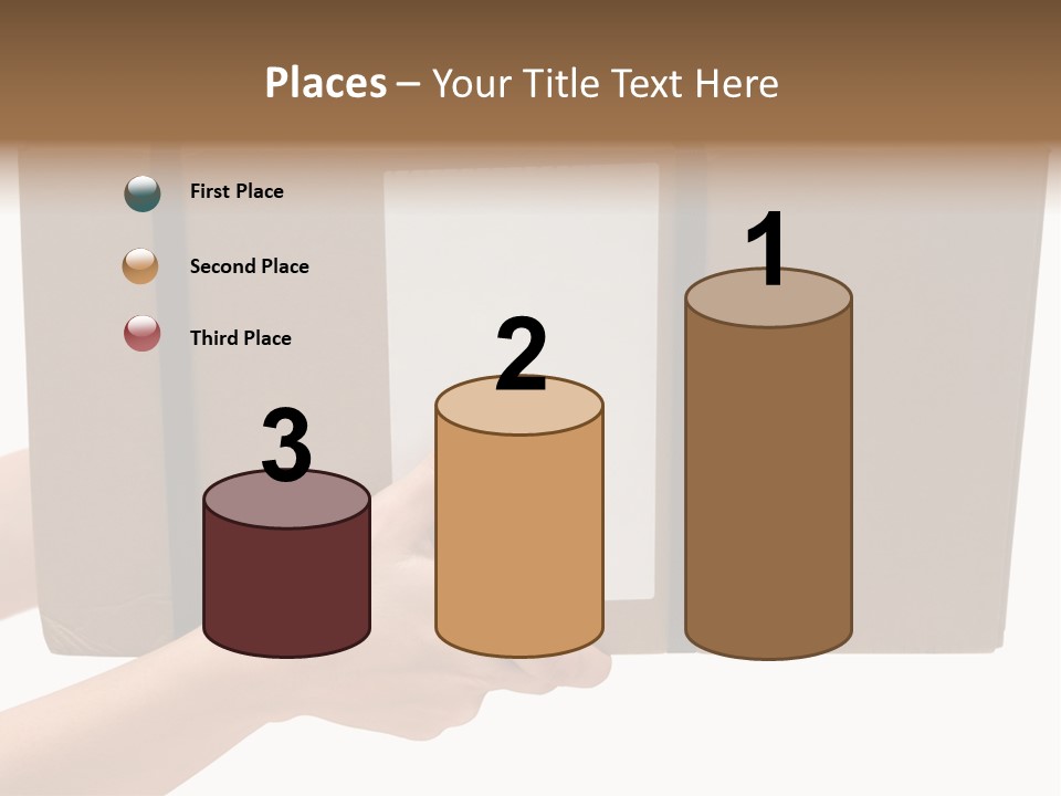 Delivering White Content PowerPoint Template