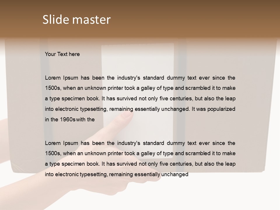 Delivering White Content PowerPoint Template