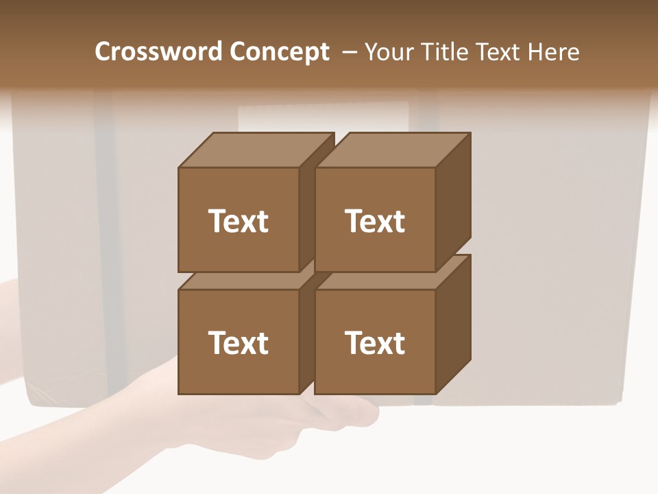Delivering White Content PowerPoint Template