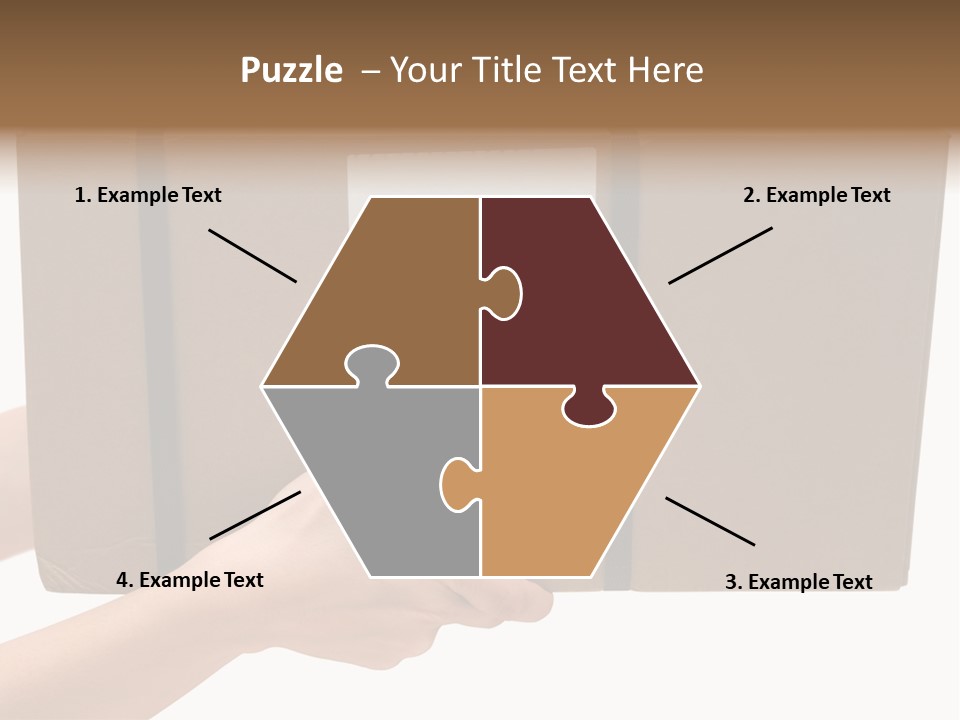 Delivering White Content PowerPoint Template