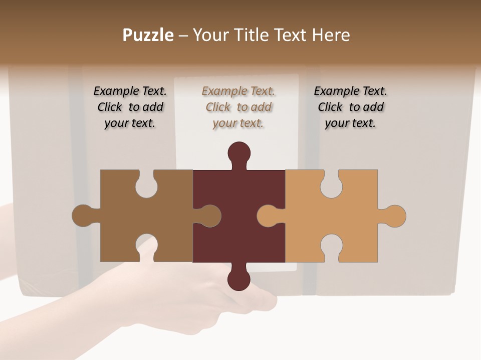 Delivering White Content PowerPoint Template