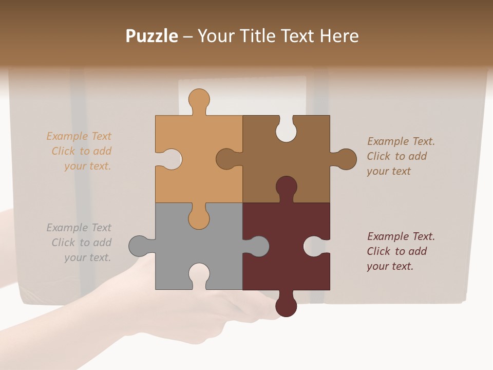 Delivering White Content PowerPoint Template