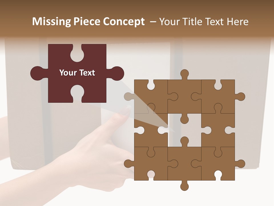 Delivering White Content PowerPoint Template