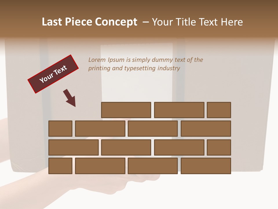 Delivering White Content PowerPoint Template