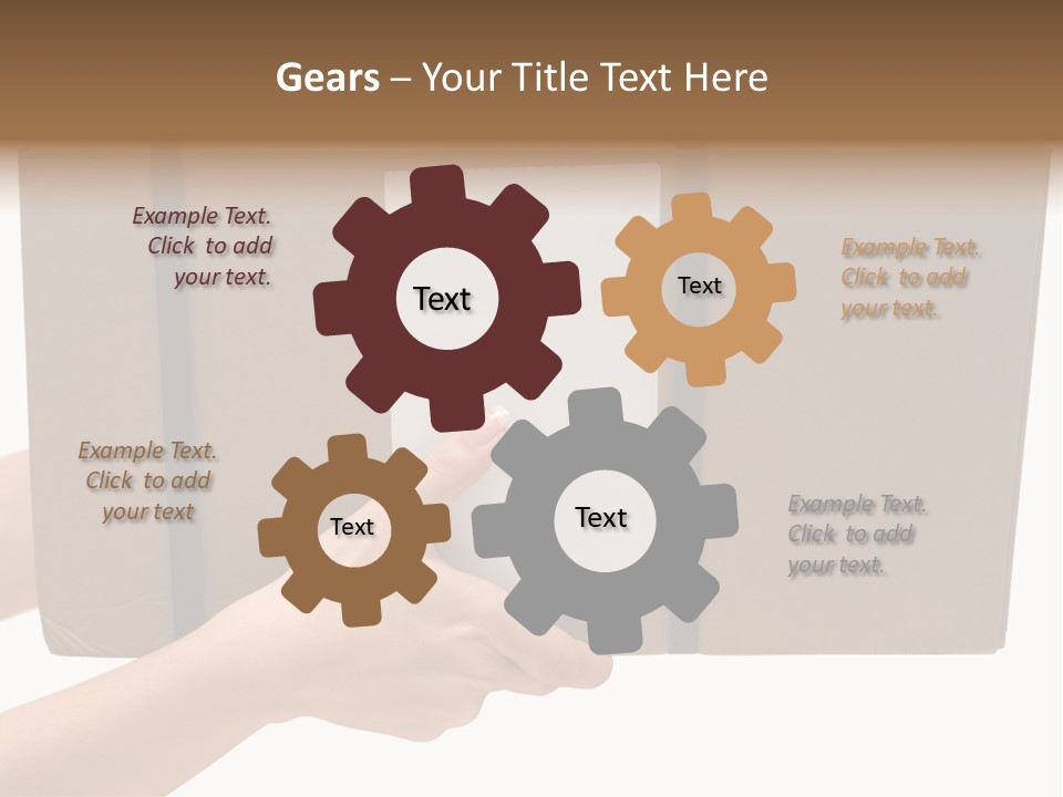 Delivering White Content PowerPoint Template