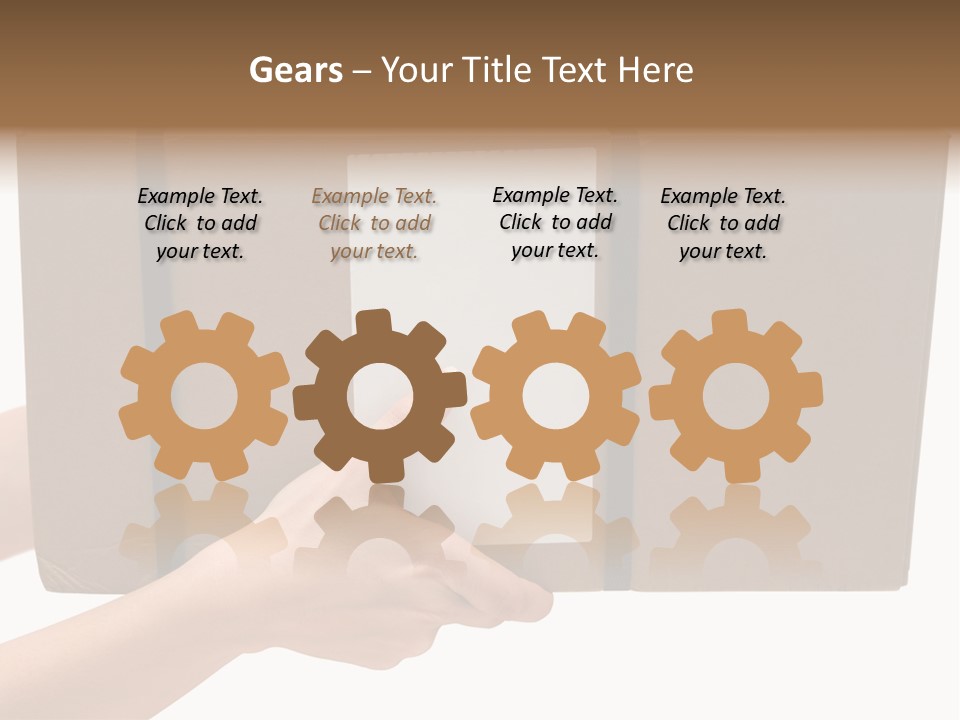 Delivering White Content PowerPoint Template