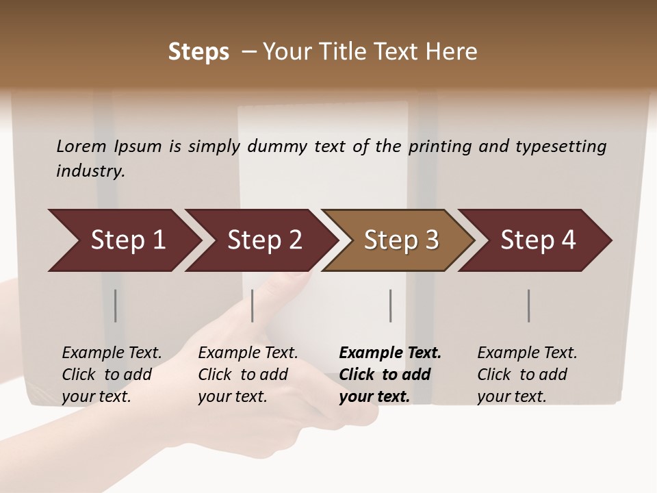 Delivering White Content PowerPoint Template