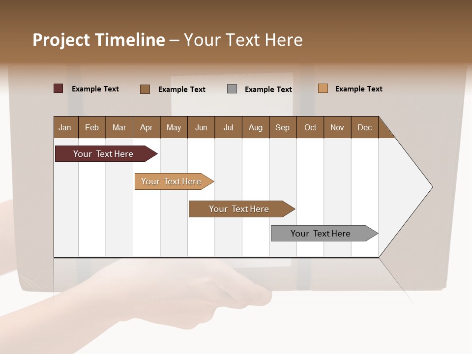 Delivering White Content PowerPoint Template