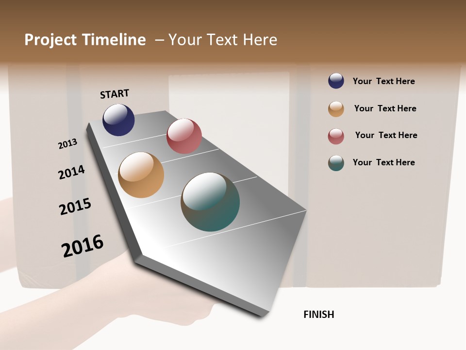 Delivering White Content PowerPoint Template