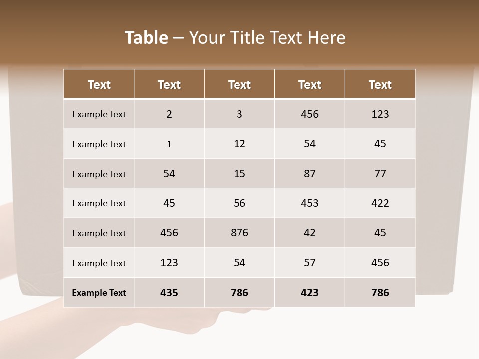 Delivering White Content PowerPoint Template