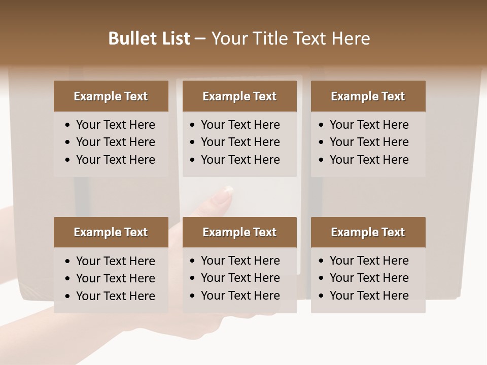 Delivering White Content PowerPoint Template
