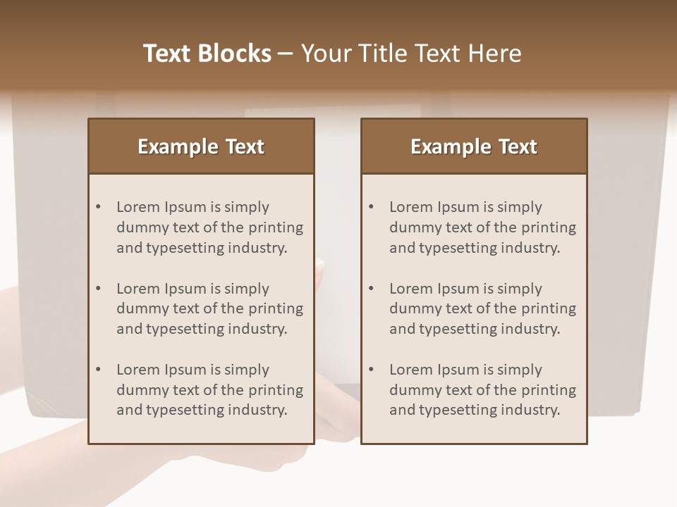 Delivering White Content PowerPoint Template