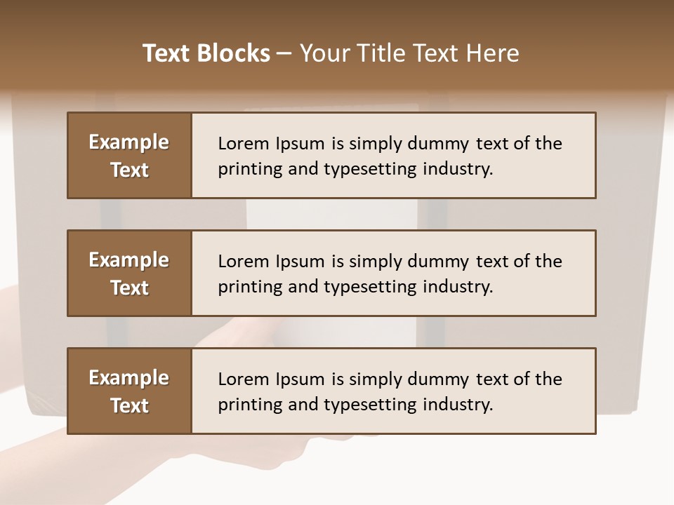 Delivering White Content PowerPoint Template