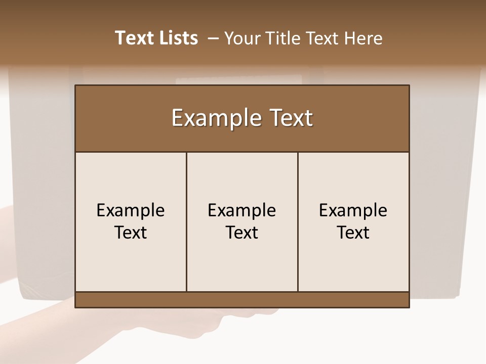 Delivering White Content PowerPoint Template