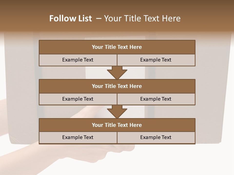 Delivering White Content PowerPoint Template