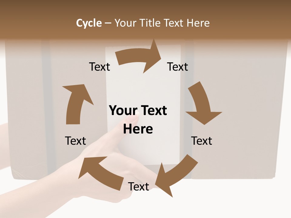 Delivering White Content PowerPoint Template