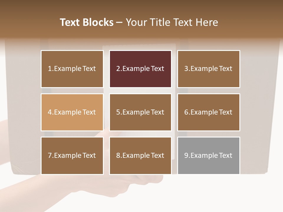 Delivering White Content PowerPoint Template