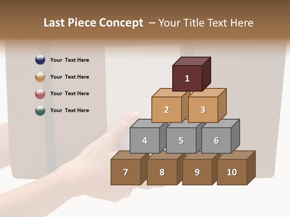 Delivering White Content PowerPoint Template