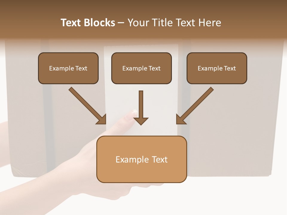 Delivering White Content PowerPoint Template