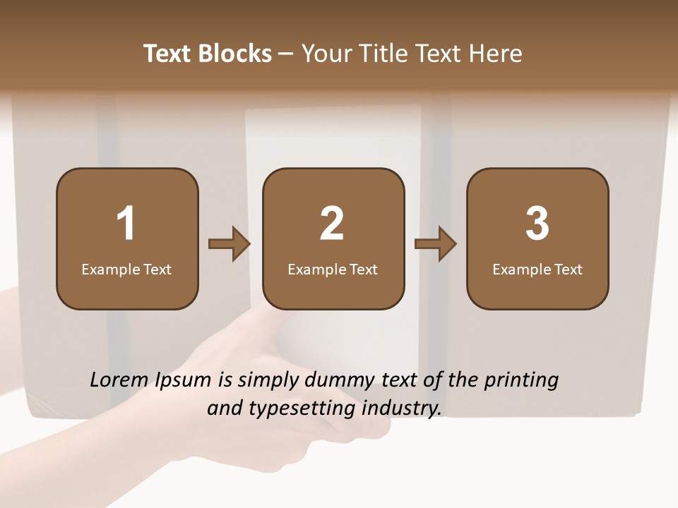 Delivering White Content PowerPoint Template