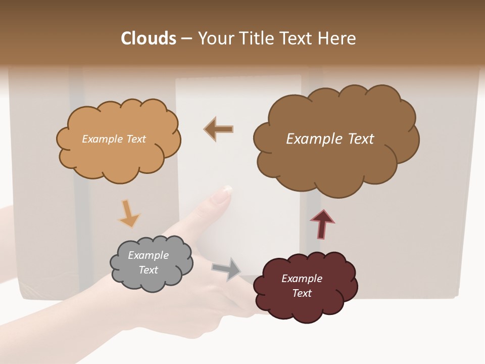 Delivering White Content PowerPoint Template