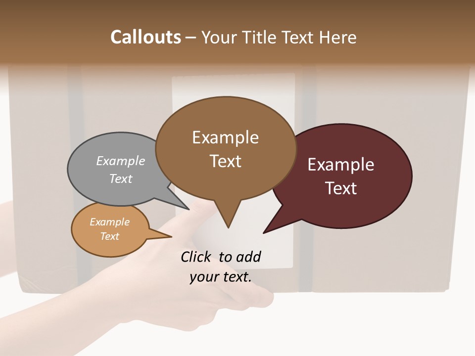 Delivering White Content PowerPoint Template