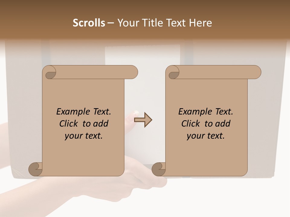 Delivering White Content PowerPoint Template