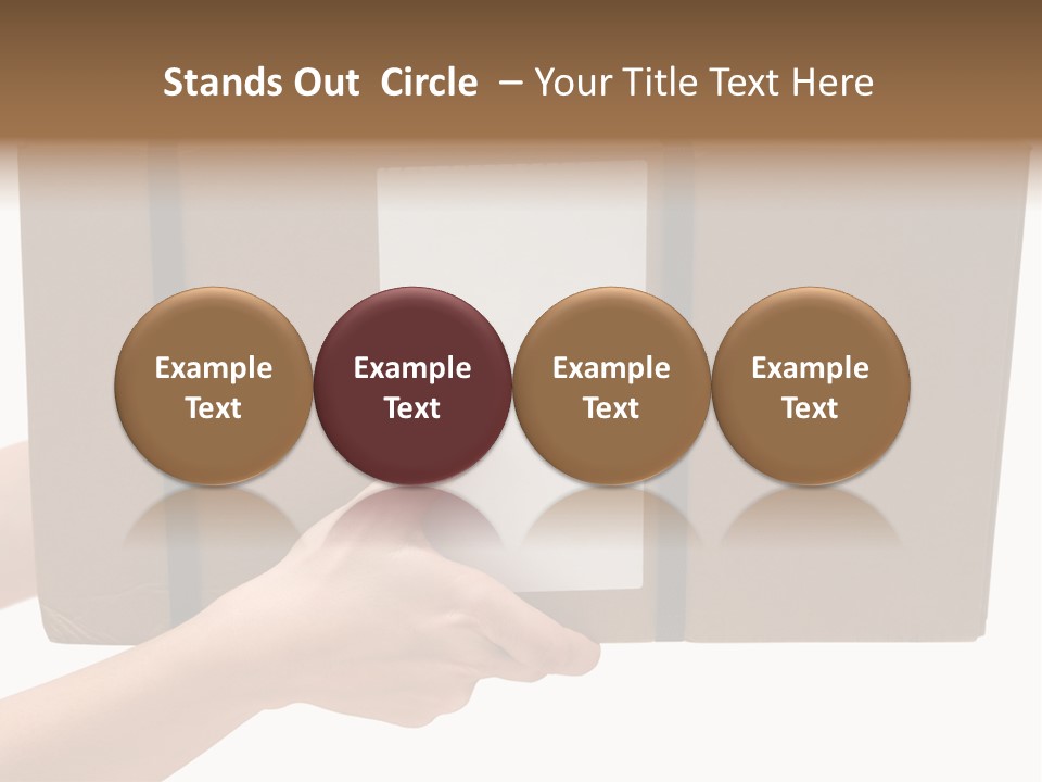 Delivering White Content PowerPoint Template