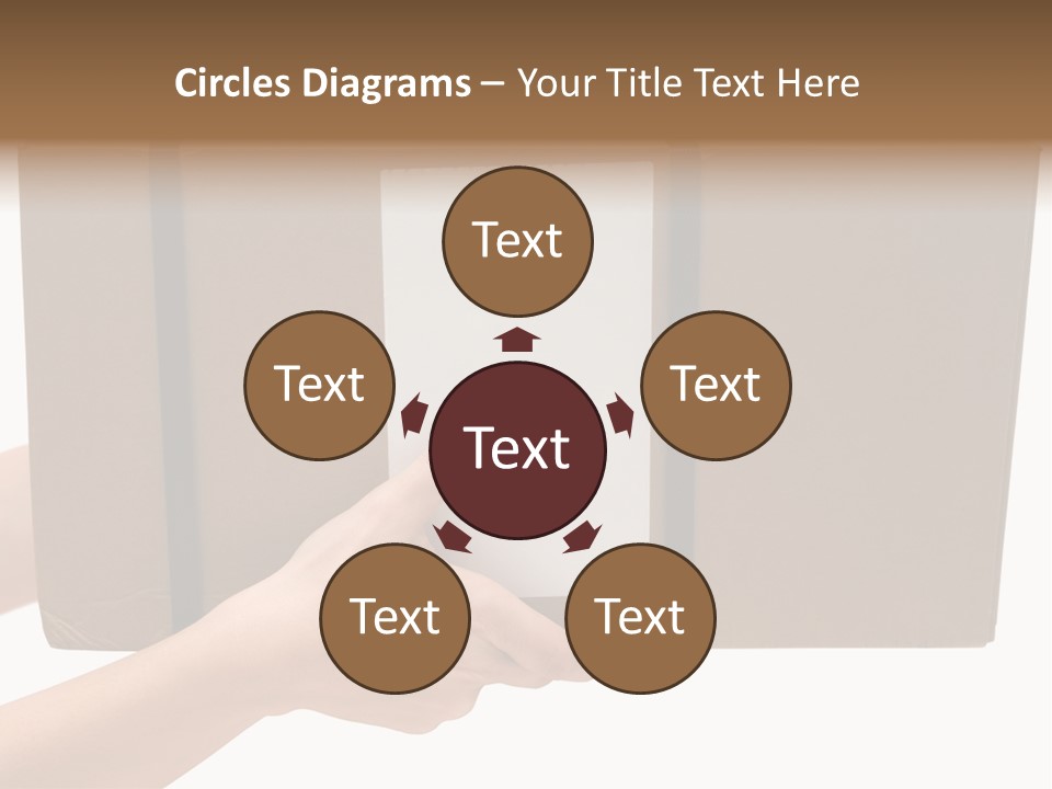 Delivering White Content PowerPoint Template