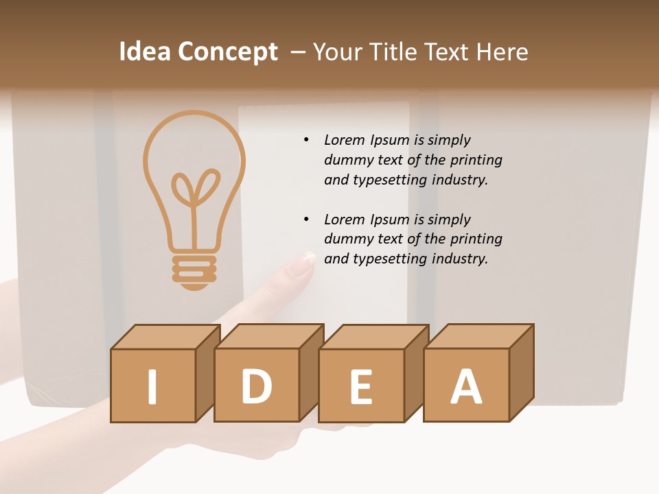 Delivering White Content PowerPoint Template
