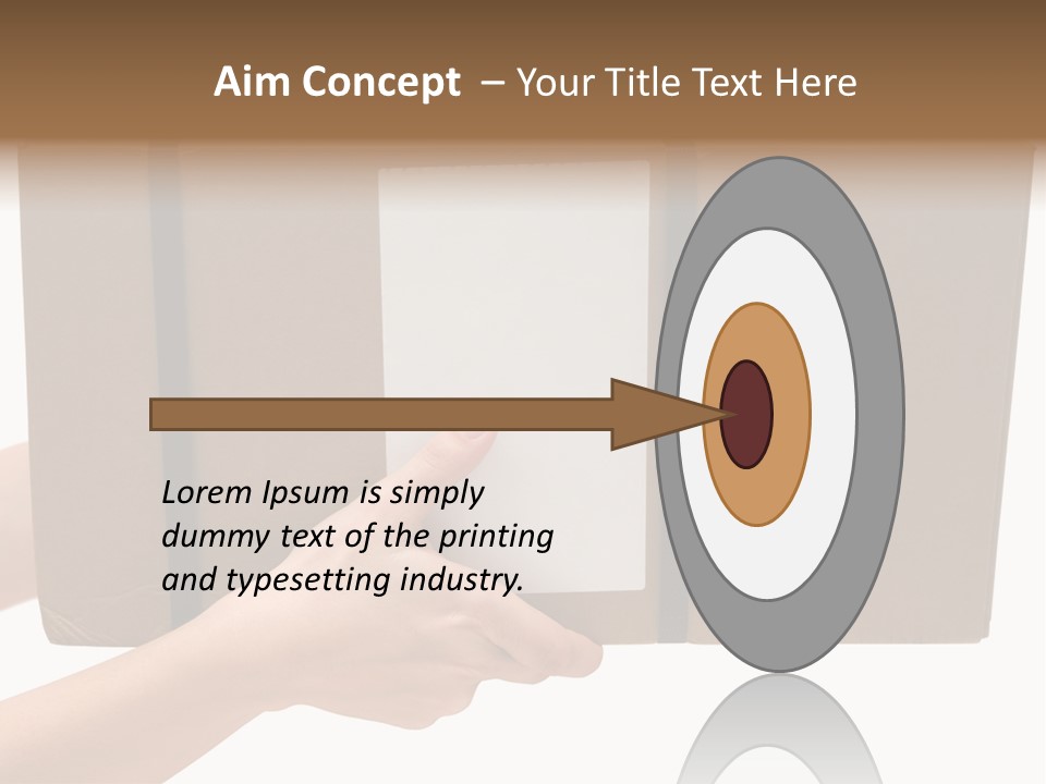 Delivering White Content PowerPoint Template