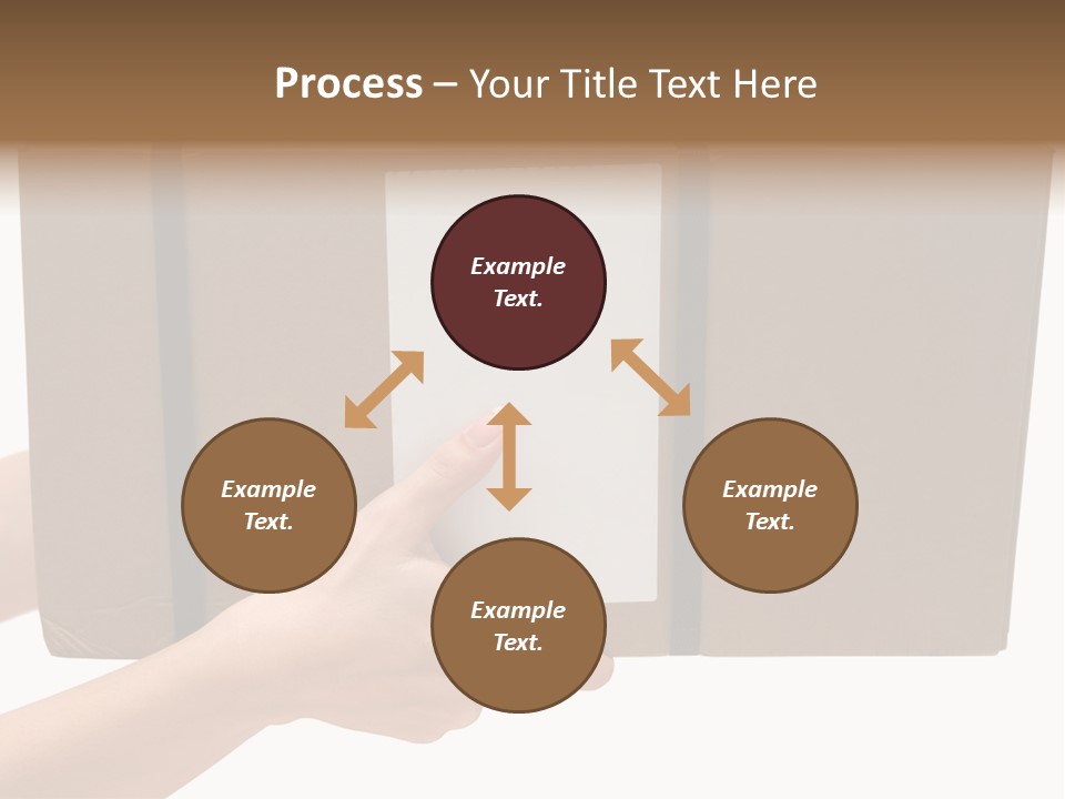 Delivering White Content PowerPoint Template