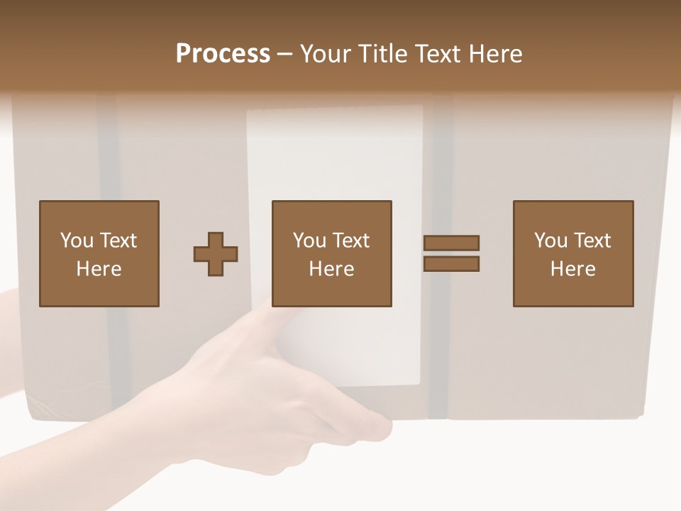 Delivering White Content PowerPoint Template