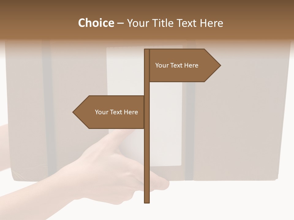 Delivering White Content PowerPoint Template