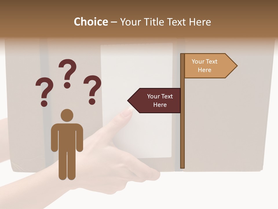 Delivering White Content PowerPoint Template